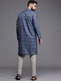 Manyavar Men'S Kurta, Full Sleeves Mandarin Collar Ethnic Knee-Length Kurta Only, Kurta For Festival, Wedding, Party And Anniver