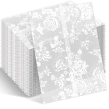Fullhawl 250 Pcs Wedding Vellum Jackets Bulk for 5x7 Invitations Paper Vellum Wedding Invitation Accessories Kit Envelope Insert
