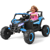 JOYLDIAS 4WD Ride On Car, 12V Battery Powered Electric Off-Road UTV for Kids, 4X4 Electric Vehicle with 4 Powerful Engines, 2.4G