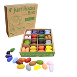 Just Rocks in a Box by Crayon Rocks, 16 Colors, Tripod Grip Crayons Made For Handwriting Development in Kids and Toddlers, Fun &