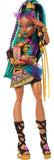 Monster High Nefera De Nile Doll, Royal Mummy in Dress with Pet Scarab Lavish and 7 Accessories Like Purse, Laptop, Sunglasses,