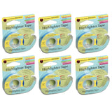 Lee Products LEE13979-6 Removable Highlighter Tape44; Blue - 6 Roll