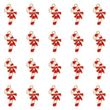 Tupalizy 20PCS Candy Cane Charms Christmas Candy Decor Enamel Dangle Pendant for Earrings Necklaces Bracelets Jewelry Making Key