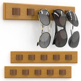 Durmmur 3 Pack Sunglass Organizer, Wall Mounted Sunglasses Organizer, Wooden Glasses Holder Sunglass Holder, Sunglasses Rack for