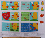 35.25 X 44 Panel Soft Book Bird Birds Chick Children Kids Nursery Huggable & Loveable My Little Chickadee Cotton Fabric Pane