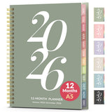 2026 Planner Weekly and Monthly, Jan - Dec 2026, 6.3 x 8.4 , Small Agenda Planner for Women, Aesthetic Calendar Planner with S