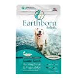 Earthborn Holistic Coastal Catch Herring Meal & Vegetables Grain-Free Sensitive Skin & Stomach Dry Food for Dogs and Puppies (12
