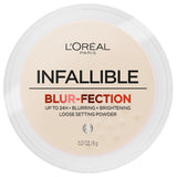 LOreal Paris Infallible Blur-fection Longwear Loose Setting Powder, Blurring Face Powder With Up to 24HRs of Wear, Translucent Light, 1 Kit