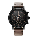 Fastrack Tick Tock Quartz Multifunction Black Dial Brown Leather Strap Watch For Guys, Men Nt3287Nl01