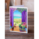 Pug Let'S Go Outside Greeting Cards And Envelopes Pack Of 8