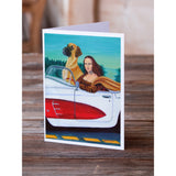 Great Dane With Mona Lisa Greeting Cards And Envelopes Pack Of 8