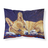 Caroline'S Treasures 7320Pillowcase Corgi Blue Lonesome Fabric Standard Pillowcase, Large, Multicolor