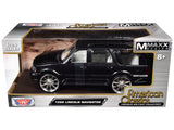 1998 Lincoln Navigator Black Metallic with White Interior Maxx Design American Classics Series 1/24 Diecast Model Car by Mot