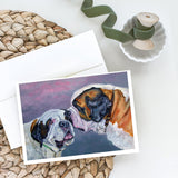 Saint Bernard Whisperear Greeting Cards And Envelopes Pack Of 8