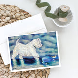Misty Westie Greeting Cards And Envelopes Pack Of 8