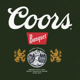 Coors Banquet Double Sided Long Sleeve Beer Logo T-Shirt - Forest Green
