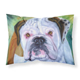 Caroline'S Treasures 7350Pillowcase Miss English Bulldog Fabric Standard Pillowcase, Large, Multicolor