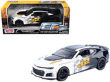 2017 Chevrolet Camaro ZL1 #42 Black and White GT Racing Series 1/24 Diecast Model Car by Motormax