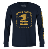 United States Postal Service Eagle Logo Long Sleeve T-Shirt - Navy Blue