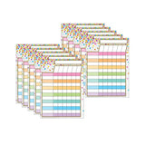 Smart Poly PosterMat Pals Space Savers Incentive Chart Confetti Style Pack of 10
