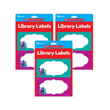 Library Labels Accents, 72 Per Pack, 3 Packs