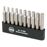Wiha Hex Inch and Metric Power Bit Set with Holder (10 Piece)
