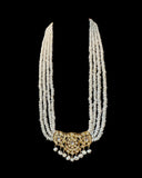 DLN1131 Moissanite Polki Rani haar with pearls ( READY TO SHIP )