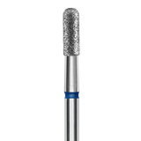 DIAMOND NAIL DRILL BIT, "CYLINDER", BLUE, HEAD DIAMETER 2.5 MM/WORKING PART 6.5 MM (FA30B023/6.5) - STALEKS™