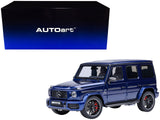 2019 MercedesBenz AMG G63 Brilliant Blue Metallic 1/18 Model Car by Autoart