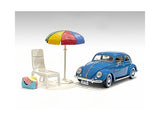 Beach Girls Accessories (Beach Chair and Beach Umbrella and Duffle Bag) for 1/24 Scale Models by American Diorama