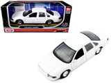 1993 Chevrolet Caprice Police Car Unmarked White Custom Builders Kit Series 1/24 Diecast Model Car by Motormax
