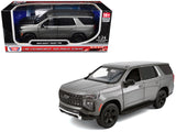 2025 Chevrolet Tahoe PPV Dark Gray Metallic Custom Builders Kit Law Enforcement and Public Service 1/24 Diecast Model Car b