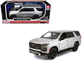 2025 Chevrolet Tahoe PPV Silver Metallic Custom Builders Kit Law Enforcement and Public Service Series 1/24 Diecast Model C