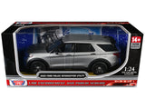 2022 Ford Police Interceptor Utility Unmarked Silver Metallic Builders Kit Law Enforcement and Public Service Series 1/24 D