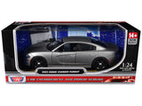 2023 Dodge Charger Pursuit Police Car Silver Metallic Custom Builders Kit Law Enforcement and Public Service Series 1/24 Di