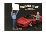 Camera Crew Figure II Crew Holding Reflector For 1:18 Scale Models by American Diorama