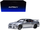 Nissan Nismo R34 GTR ZTUNE RHD (Right Hand Drive) Silver Metallic 1/18 Model Car by Autoart