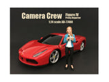 Camera Crew Figure IV Pretty Reporter For 1:24 Scale Models by American Diorama