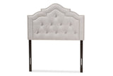 Baxton Studio Edith Modern And Contemporary Greyish Beige Fabric Twin Size Headboard