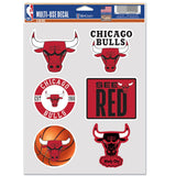 Chicago Bulls Decal Multi Use Fan 6 Pack Special Order