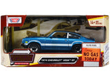 1974 Chevrolet Vega GT Blue Metallic with White Stripes Forgotten Classics Series 1/24 Diecast Model Car by Motormax
