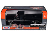 1979 Ford F150 Custom Pickup Truck Black Timeless Legends Series 1/24 Diecast Model Car by Motormax