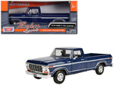 1979 Ford F150 Pickup Truck Dark Blue 1/24 Diecast Model Car by Motormax