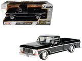1979 Ford F150 Custom Pickup Truck Black Maxx Design Series 1/24 Diecast Model Car by Motormax