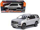 2025 Chevrolet Tahoe Z71 Gray Metallic Timeless Legends Series 1/24 Diecast Model Car by Motormax