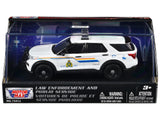 2022 Ford Police Interceptor Utility RCMP (Royal Canadian Mounted Police) White Law Enforcement and Public Service Series 1/