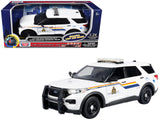 2022 Ford Police Interceptor Utility White Royal Canadian Mounted Police (RCMP) with Flashing Light Bar and Front and Rear Lig