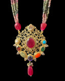 DLN128 Adaya multicolor natural beads necklace ( READY TO SHIP )