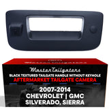 Chevrolet Silverado / GMC Sierra (2007-2014) Black Replacement Tailgate Handle with Backup Camera (with Key Hole Plug)