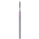 DIAMOND NAIL DRILL BIT, "FLAME", RED, HEAD DIAMETER 1.4/8MM (FA10R014/8) - STALEKS™